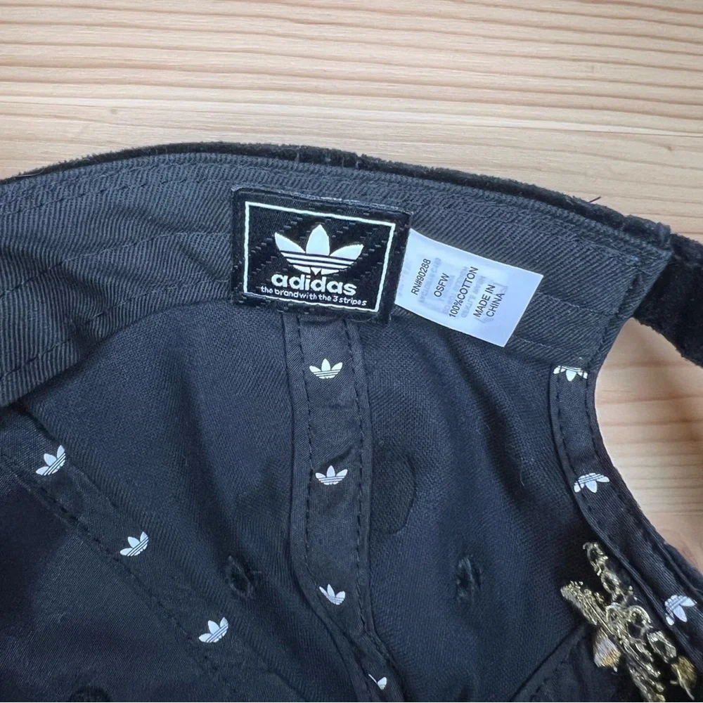 Adidas Black & Gold Velvet Cap